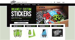 Desktop Screenshot of diecutstickers.com