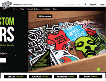 Tablet Screenshot of diecutstickers.com